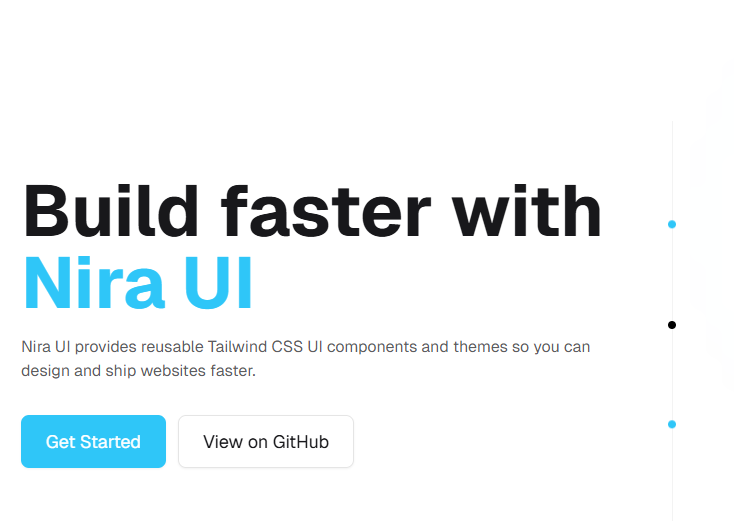 Nira UI is the best Tailwind CSS component library
